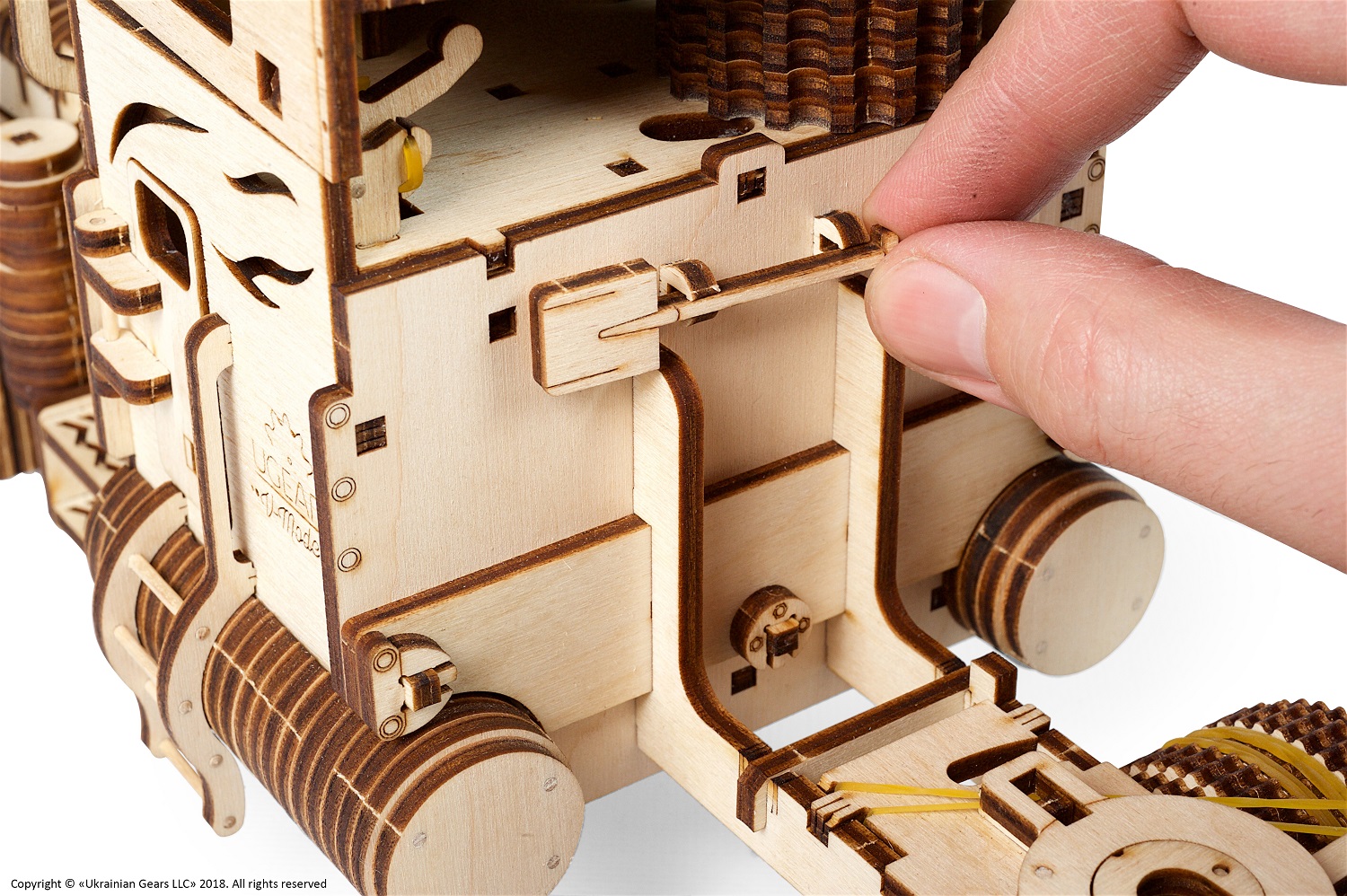 Mechanische 3D Bausätze aus holz | LKW\